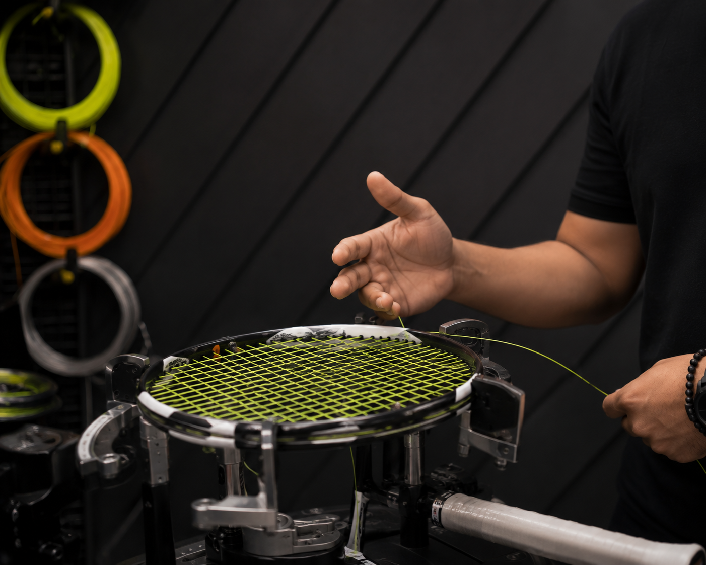 Personalised racquet stringing advice